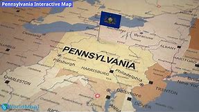 Where is Pennsylvania in the US and and Cities Map of Pennsylvania