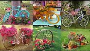 66 Best Upcycle Bicycle Garden Decoration Ideas | Old Bikes in the Garden
