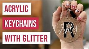 🔑 Acrylic Keychains With Glitter