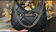 Распаковка сумки GUESS Lily Quilted Shoulder Bag (black)
