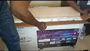 unboxing new TV Hisense 43 inch smart TV from Jumia