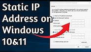 How to Change IP Address in Windows 10/11, Configuring Static IP Address Manually on Windows PC