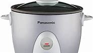 Panasonic SR-G06FGL Rice, Steamer & Multi-Cooker, 3-Cup, 3 cups uncooked/6 cups cooked, Silver