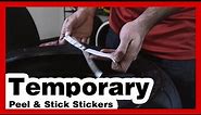 Tire Stickers: How To Install Temporary Tire Letters