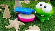 Om Nom & sea creatures. Video for kids with toys.