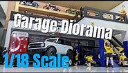 1/18 Scale Diecast Garage Diorama Tour with Tips and Tricks