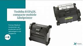 Toshiba B EP4DL compacte mobiele labelprinter