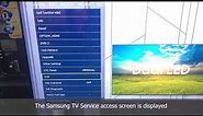 How to Enter any Samsung TV Secret Service Menu - TV reset, Check screen time for All Samsung TVs