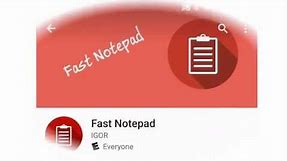 Introducing the Fastest Notepad app for Android.