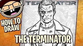 How to Draw THE TERMINATOR T-800 (Terminator 2: Judgment Day) | Narrated Easy Step-by-Step Tutorial