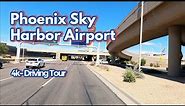 Driving in Phoenix 4K | Sky Harbor Airport July 2022