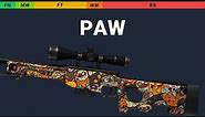 AWP PAW - Skin Float And Wear Preview