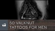 50 Valknut Tattoos For Men