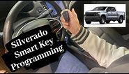 How To Program A Chevrolet Silverado Smart Key Remote Fob 2019 - 2021