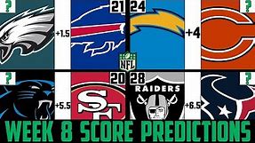 NFL Week 8 Score Predictions 2019 (NFL WEEK 8 PICKS AGAINST THE SPREAD 2019)