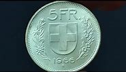 1966 Switzerland 5 Francs Coin • Values, Information, Mintage, History, and More