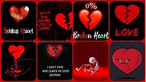 Broken heart 💔 wallpaper | No love dp photo | I hate love whatsapp dp | Breakup dp/wallpaper images