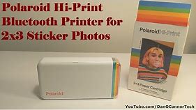 Polaroid's New Hi-Print Bluetooth Printer for 2"x3" Sticker Photos