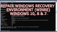 How to Repair or Restore the Windows Recovery Environment WINRE | Fix ReAgentC errors in Windows 10