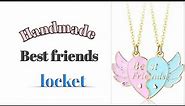 DIY Friendship Day Gift ideas Handmade easy/Best friends heart locket/Friendship day craft