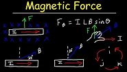 Magnetic Force on a Current Carrying Wire