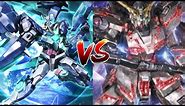 Gundam Supreme Battle: Double 00 Qan [T] Versus Full Armor Unicorn Gundam