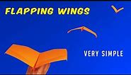 flapping wings paper plane ! How To Make a paper airplane fly like a bat