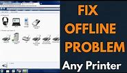 How to Change Printer Offline to Online | Fix Printer Offline Problem