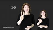 ASL numbers 1 to 30