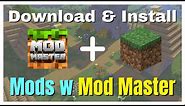 How to Download and Install Mods with Mod Master For MCPE