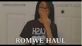 ROMWE HAUL - CUTE PHONE CASE & ARE THESE PANT EVEN JEAN!?