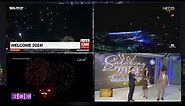 Philippines New Year Countdown 2024 in Digital TV on CNN Philippines, GMA7, A2Z and Net 25