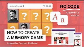 How to create a Memory Game – Interacty online Memory Game Maker