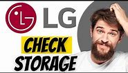 How To Check The Internal Storage Capacity on LG Smart TV