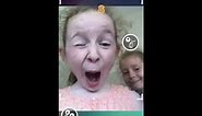 Little girl does face dance challenge funny faces new craze