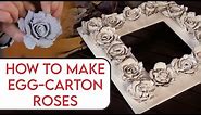 How to Make Egg-Carton Roses Tutorial