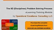 Operational Excellence 101 - 5. The 8D Problem Solving Process