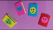 How to Make Mini Notebook with Color Paper | DIY Paper Mini Notebooks Making