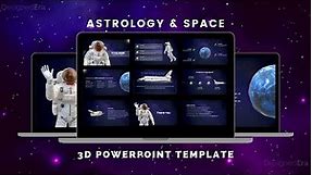Astrology & Space 3D Powerpoint Template | DesignedEra