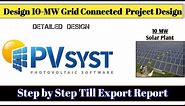 Solar PV plant design using PVsyst | pvsyst complete tutorial