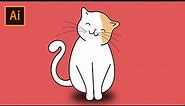 How To Create a Cat | Vector Cat Art | Adobe Illustrator CC