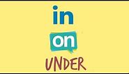 Teaching Prepositions (in,on,under)