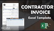 Contractor Invoice Template | Invoice in Excel with Database!