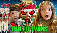 EVIL ELF TWINS!! The CREEPY ELF has TWIN BROTHERS! ATTACK of the EVIL ELF on THE SHELF!