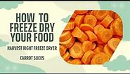 How to Freeze Dry Carrot slices