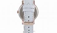 Geneva Women's 2363-rosegold-GEN Swarovski Crystal-Accented Watch with Leather Band