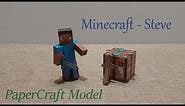 010 DIY Minecraft - Steve Papercraft Model & Crafting Table 🙂