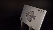 Vintage Style Enamel Spade Poker Card Rectangle Belt Buckle