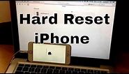 Hard reset iphone 6s/ 6s plus, SE, 6/ 6 / plus, 5s, 5c,5, 4s,4 (reset to factory settings)