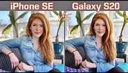 iPhone SE VS Samsung Galaxy S20 Camera Comparison!